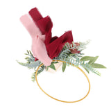 Metal Garland Wedding Bridesmaids Hand Silk Flower Garland Home Decoration Lintel Garland