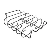 Rib Rack Iron Roasting Stand for Smoking and Grilling Holds Up to 4 Ribs for Outdoor BBQ Accessories