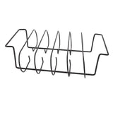 Rib Rack Iron Roasting Stand for Smoking and Grilling Holds Up to 4 Ribs for Outdoor BBQ Accessories