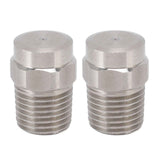 2PCS Misting Nozzle G1/4 Male Thread Flat Head Stainless Steel Atomization Sprayer for Garden Watering