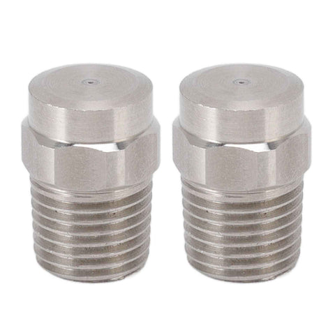 2PCS Misting Nozzle G1/4 Male Thread Flat Head Stainless Steel Atomization Sprayer for Garden Watering