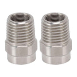 2PCS Misting Nozzle G1/4 Male Thread Flat Head Stainless Steel Atomization Sprayer for Garden Watering