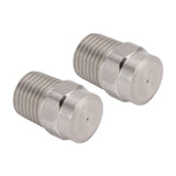 2PCS Misting Nozzle G1/4 Male Thread Flat Head Stainless Steel Atomization Sprayer for Garden Watering