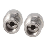 2PCS Misting Nozzle G1/4 Male Thread Flat Head Stainless Steel Atomization Sprayer for Garden Watering