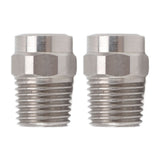 2PCS Misting Nozzle G1/4 Male Thread Flat Head Stainless Steel Atomization Sprayer for Garden Watering