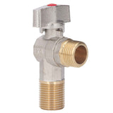 G1/2 Thread Brass Triangle Valve Large Flow Cold Hot Water Angle Stop Valve for Kitchen Bathroom Red