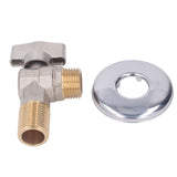 G1/2 Thread Brass Triangle Valve Large Flow Cold Hot Water Angle Stop Valve for Kitchen Bathroom Red