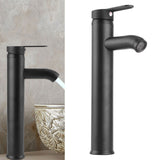 European Antique Faucet Stainless Steel Hot Cold Faucet Toilet Basin Sink Tap for Platform Basin Black