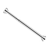 Adjustable Closet Rod Stainless Steel Punch Free Retractable Clothes Drying Rod for Bathroom Bedroom Closet 22 Tubes 40‑55cm