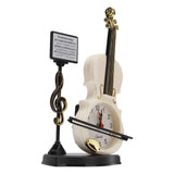 Violin Alarm Clock Unique Appearance Innovative Alarm Clock for Home Living Room Desktop Decoration Gifts 2165B(height 21CM)