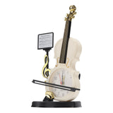 Violin Alarm Clock Unique Appearance Innovative Alarm Clock for Home Living Room Desktop Decoration Gifts 2165B(height 21CM)