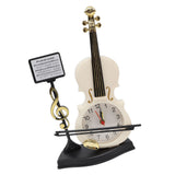 Violin Alarm Clock Unique Appearance Innovative Alarm Clock for Home Living Room Desktop Decoration Gifts 2165B(height 21CM)