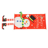 Christmas Snowman Hanging Flag Christmas Decorative Banner Landscape Wall Cloth Pendant
