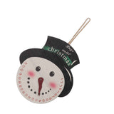 Christmas Day Sign Puppet Man Style 4mm Thickness Lightweight Easy Hanging Poplar Wood Welcome Door Decoration