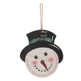 Christmas Day Sign Puppet Man Style 4mm Thickness Lightweight Easy Hanging Poplar Wood Welcome Door Decoration