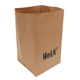 Paper Bag Water Washing Large Capacity Grocery Storage Kraft Paper Bag for Home Kitchen Extra Large Size HOLA Pattern