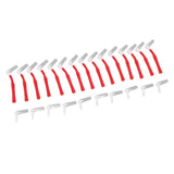 25Pcs L Shape Push Pull Interdental Brush Oral Care Teeth Whitening Dental Tooth Pick Tooth Orthodontic Cleaning Brush Red