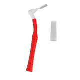 25Pcs L Shape Push Pull Interdental Brush Oral Care Teeth Whitening Dental Tooth Pick Tooth Orthodontic Cleaning Brush Red