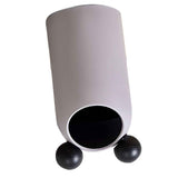 Trash Can Inclined Opening Large Capacity Modern Look Thickened Garbage Bin for Kitchen Bathroom Office Living Room Gray