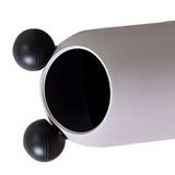 Trash Can Inclined Opening Large Capacity Modern Look Thickened Garbage Bin for Kitchen Bathroom Office Living Room Gray