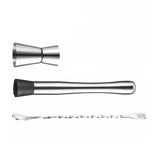 Stainless Steel Crushed Popsicle Mixing Stick Fruit Muddle Pestle Wine Supplies for Barware Tool
