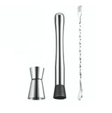 Stainless Steel Crushed Popsicle Mixing Stick Fruit Muddle Pestle Wine Supplies for Barware Tool