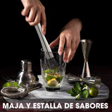 Stainless Steel Crushed Popsicle Mixing Stick Fruit Muddle Pestle Wine Supplies for Barware Tool