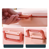 Wall Mount Soap Rack Drain Toilet Suction Disc Punch Free Box Student Dormitory Supplies Nordic 2 Layer Pink