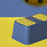 Toilet Step Stool Plastic Non Slip Heavy Duty Rollover Prevention Tool for Baby Children Red 2 Layers
