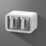Under Desk Storage Box No Punching Storage ABS PS Small Hidden Drawer For Dormitory Small Transparent Black
