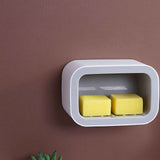 Seasoning Box Wall Mount Multi Grid Seasoning Storage Container Kitchen Seasoning Jar Combination Set 2 Container Gray with 2 Spoons