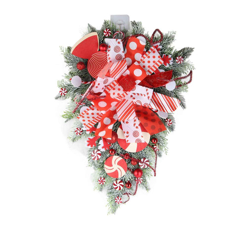 Christmas Garland Hanging Simulation Wreath for Living Room Bedroom Office Wedding Birthday In Australia - Darrahopens