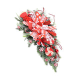 Christmas Garland Hanging Simulation Wreath for Living Room Bedroom Office Wedding Birthday