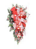 Christmas Garland Hanging Simulation Wreath for Living Room Bedroom Office Wedding Birthday