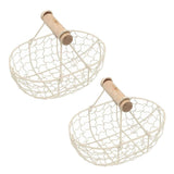 2pcs Flower Girl Basket Wedding Flower Baskets Metal Baskets Home Decor In Australia - Darrahopens