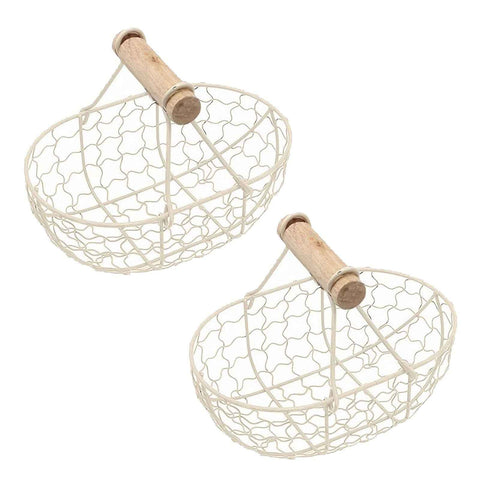 2pcs Flower Girl Basket Wedding Flower Baskets Metal Baskets Home Decor In Australia - Darrahopens