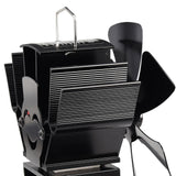 Stove Fan 6 Blade Mini Fireplace Fan Heat Powered Wood Stove Fan
