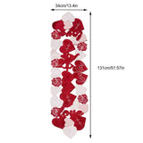 Valentine's Day Love Heart Proposal Embroidery Table Runner Placemats, European Style Love Heart Tea Table Dining Decoration Mats In Australia - Darrahopens