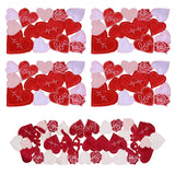 Valentine's Day Love Heart Proposal Embroidery Table Runner Placemats, European Style Love Heart Tea Table Dining Decoration Mats