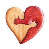 Wooden Heart Decorative Ornament Heart Shaped Craft Pendant Gift For Mother's Day Valentine's Day In Australia - Darrahopens
