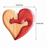 Wooden Heart Decorative Ornament Heart Shaped Craft Pendant Gift For Mother's Day Valentine's Day In Australia - Darrahopens