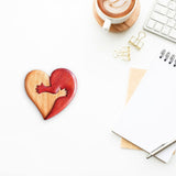 Wooden Heart Decorative Ornament Heart Shaped Craft Pendant Gift For Mother's Day Valentine's Day In Australia - Darrahopens