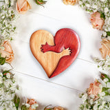 Wooden Heart Decorative Ornament Heart Shaped Craft Pendant Gift For Mother's Day Valentine's Day In Australia - Darrahopens
