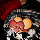 Wooden Heart Decorative Ornament Heart Shaped Craft Pendant Gift For Mother's Day Valentine's Day