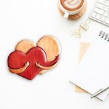 Wooden Heart Decorative Ornament Heart Shaped Craft Pendant Gift For Mother's Day Valentine's Day