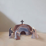 Easter Scene Wooden Decoration Wooden Jesus Nativity Christ Statue Decoration