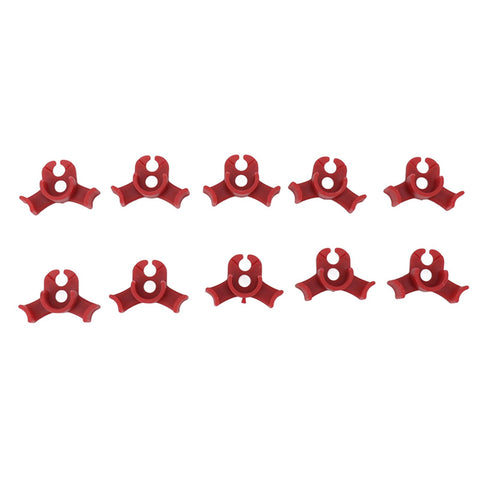 20Pcs Plant Bender Plastic Low Stress 90 Degree Angle Adjustable Plant Training Clips for Green House Garden Red