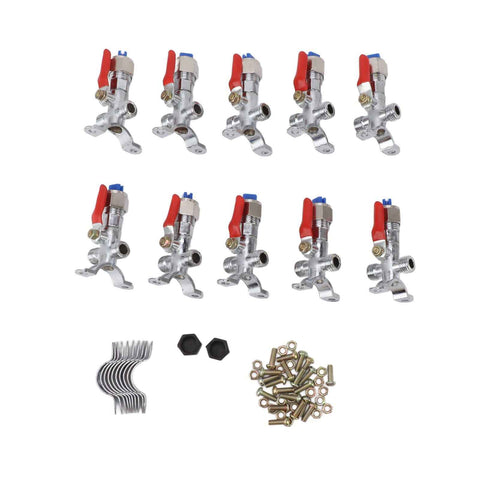10PCS Atomizing Spray Nozzle Set Zinc Alloy Agricultural Plant Water Misting Fan Nozzle for Tractor Lawn Landscaping Irrigation In Australia - Darrahopens