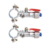 10PCS Atomizing Spray Nozzle Set Zinc Alloy Agricultural Plant Water Misting Fan Nozzle for Tractor Lawn Landscaping Irrigation