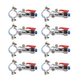 10PCS Atomizing Spray Nozzle Set Zinc Alloy Agricultural Plant Water Misting Fan Nozzle for Tractor Lawn Landscaping Irrigation